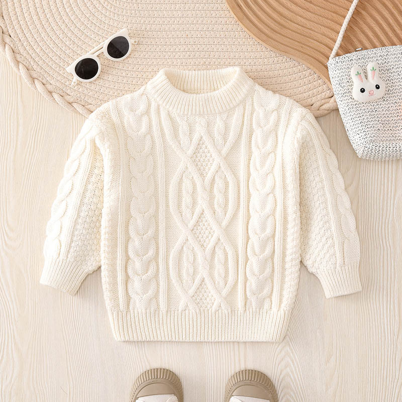 Langarm Roundneck Pullover Pullover Kinder