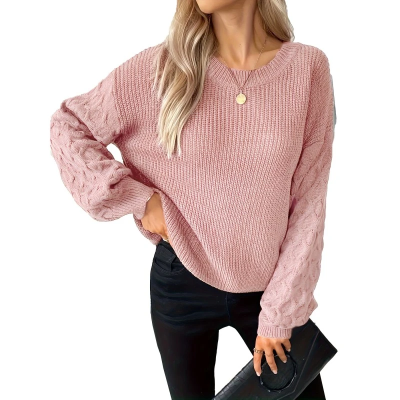 Rosa Pullover Pullover Frauen